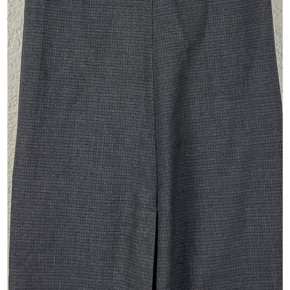 Lauren Ralph Lauren Flat Dress Pants 34x32 Gray Blue Check Slim Fit Career